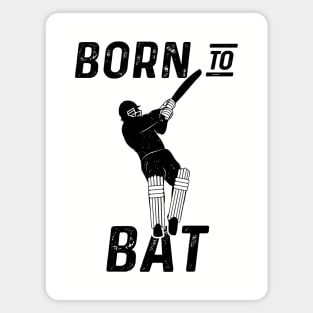 Cricket Player Batsman Born To Bat Cricket Fan Magnet